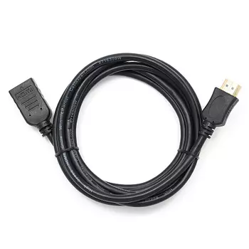 Кабель-удлинитель HDMI(19M)-HDMI(19F) v2.0 4K, экранированный, 1.8 м, черный Cablexpert CC-HDMI4X (CC-HDMI4X-6)