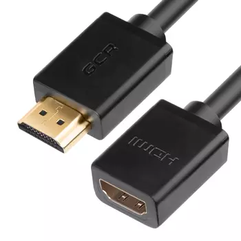 Кабель-удлинитель HDMI(19M)-HDMI(19F) v2.0 4K, экранированный, 10 м, черный GCR GCR-HMFR6 (GCR-51638)