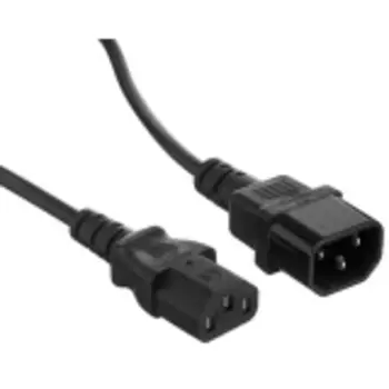 Кабель-удлинитель IEC 320 C13-IEC 320 C14, 1 м, черный Exegate, 16A, 1.0 мм (EX297749RUS)