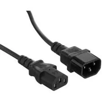 Кабель-удлинитель IEC 320 C13-IEC 320 C14, 1.8 м, черный Exegate, CCA, 1.0мм (EX297771RUS)
