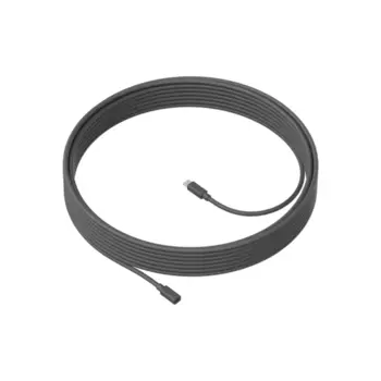 Кабель-удлинитель Logitech MIC CABLE for MeetUp 10m, совместимость: Logitech MeetUP, 10м, черный (950-000005)
