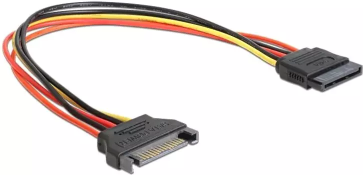 Кабель-удлинитель питания SATA 15-pin(M)-SATA 15-pin(F) Cablexpert, 50 см (CC-SATAMF-02)