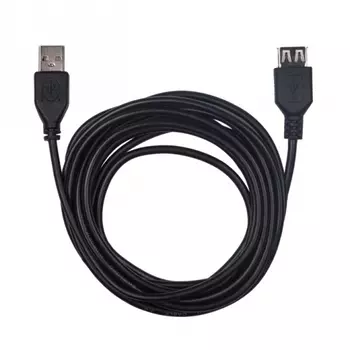 Кабель-удлинитель USB2.0(Am)-USB2.0(Af), Ritmix, 3m, черный (RCC-063)