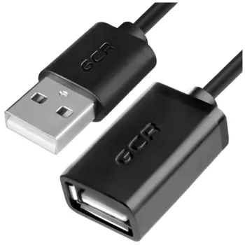 Кабель-удлинитель USB 2.0(Af)-USB 2.0(Am), 1.8м, черный Greenconnect (GCR-50567)