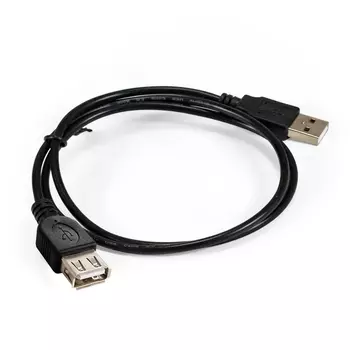 Кабель-удлинитель USB 2.0(Am)-USB 2.0(Af), 1 м, черный, Exegate EX-CC-USB2-AMAF-1.0 (EX294742RUS)