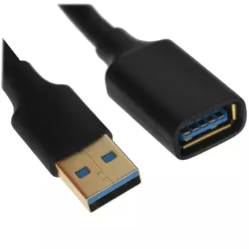 Кабель-удлинитель USB 3.0(Am)-USB 3.0(Af), экранированный, 1м, черный UGREEN US129 (10368)