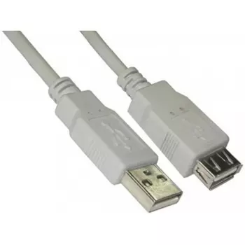 Кабель-удлинитель USB(Am)-USB(Af), 3 м, белый, 5bites (UC5011-030C)