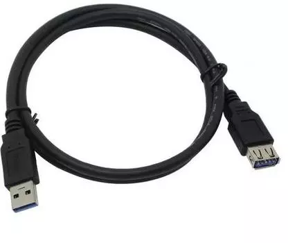 Кабель-удлинитель USB(Am)-USB(Af), 5 м, черный, Exegate EX-CC-USB3-AMAF-5.0 (EX284934RUS)
