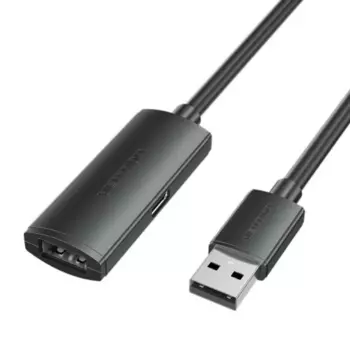 Кабель-удлинитель USB(Am)-USB(Af), экранированный, 10 м, черный, Vention (CBKBL)