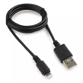Кабель USB2.0(Am)-Lightning(8-pin), Cablexpert, 1m, черный (CC-USB-AP2MBP)