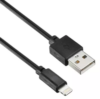 Кабель USB2.0(Am)-Lightning 8-pin, DIGMA , 1.2m, черный (1084553)