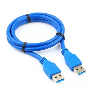 Кабель USB(Am)-USB(Am), 1 м, синий, Cablexpert (CCP-USB3-AMAM-1M)