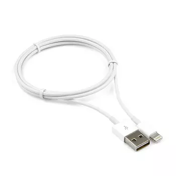 Кабель USB/Lightning, 1m, белый, Cablexpert (CC-USB-AP2MWP)