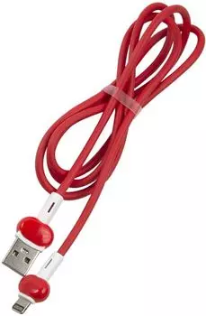 Кабель USB-Lightning 8-pin, 1м, красный Red Line Candy (Candy)