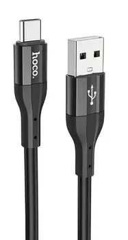 Кабель USB-Lightning 8-pin, 2.4A, 1м, черный HOCO X72 (6931474761750)
