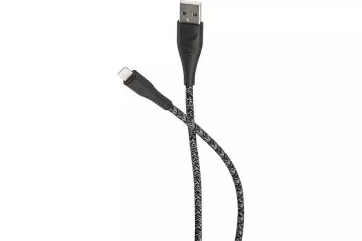 Кабель USB-Lightning 8-pin, 3м, черный USAMS SJ397 (SJ397USB01)