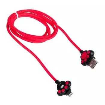 Кабель USB 2.0(Am)-Lightning 8-pin(m), угловой, 2A 1.2 м, зеленый Joy Room S-M125 Cute Paw (S-M125i)