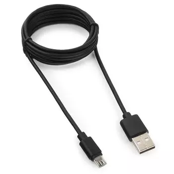 Кабель USB-Micro USB, 1.8 м, черный Гарнизон (GCC-mUSB2-AMBM-1.8M)