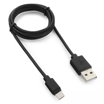 Кабель USB-Micro USB, 1 м, черный Гарнизон (GCC-mUSB2-AMBM-1M)