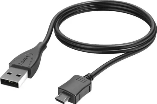 Кабель USB 2.0(Am)-Micro USB 2.0(Bm), 1 м, черный Hama (173891)