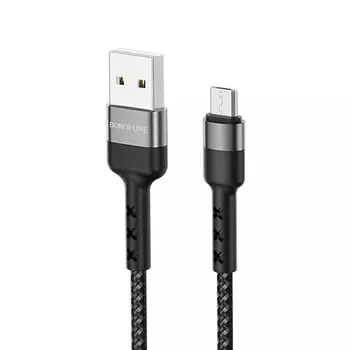 Кабель USB-Micro USB, 1м, черный Borofone Advantage BX34
