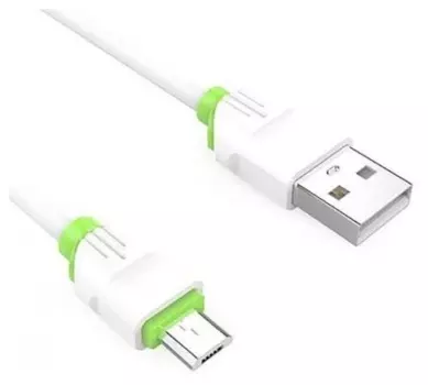 Кабель USB-Micro USB, 2.4A быстрая зарядка, 1м, белый LDNIO LS34 (LD_B4506)