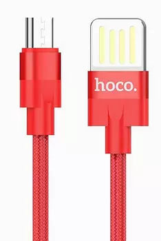 Кабель USB-Micro USB, 2.4A быстрая зарядка, 1.2м, черный HOCO Outstanding U55