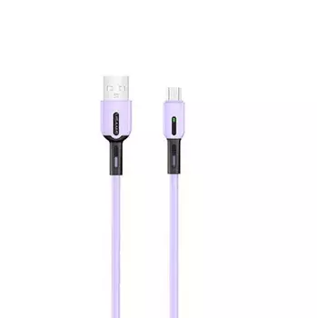 Кабель USB-Micro USB, 2A, 1м, фиолетовый USAMS SJ432 (SJ432USB04)