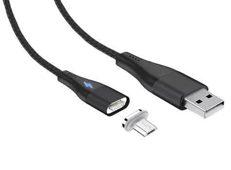 Кабель USB 2.0(Am)-Micro USB 2.0(Bm), 3A быстрая зарядка, 1м, черный Jet.A (JA-DC29 1m Black)