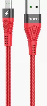Кабель USB-Micro USB, 4A быстрая зарядка, 1.2м, красный HOCO Flash U53