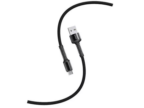 Кабель USB 2.0(Am)-Micro USB 2.0(Bm), быстрая зарядка, 3A 1 м, черный Smartbuy S26 (iK-12-S26b)
