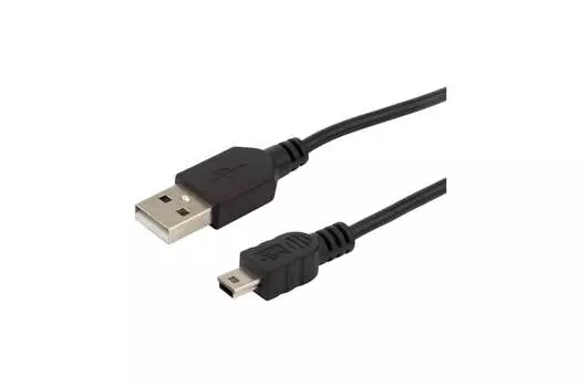 Кабель USB 2.0(Am)-Mini USB 2.0(Bm), 1А, 1 м, черный, REXANT (18-4402)