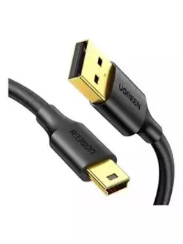 Кабель USB 2.0(Am)-Mini USB 2.0(Bm), экранированный, 50 см, черный, UGREEN US132 (10354)