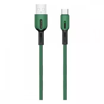 Кабель USB-Type-C, 1м, темно-зеленый USAMS SJ433 (SJ433USB02)