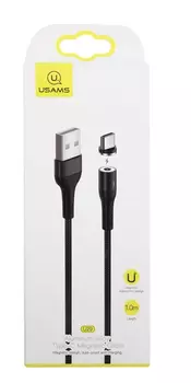 Кабель USB 2.0(Am)-Type-C, 2A, 1м, черный USAMS