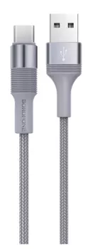 Кабель USB-Micro USB, 2.4А, 1 м, серый, Borofone Outstanding BX21 (03248)