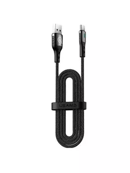 Кабель USB 2.0(Am)-Type-C, 5A, 1.2м, черный USAMS U27 (SJ319USB01)