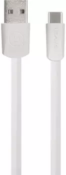 Кабель USB-Type-C, плоский, 1м, белый USAMS U2 (SJ200TC02)