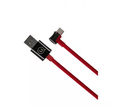 Кабель USB-Type-C, угловой, 2A, 1.2м, красный USAMS Smart Power-off U13 (SJ341USB02)