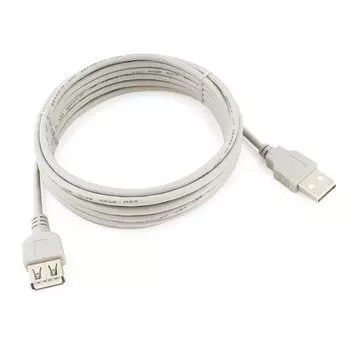 Кабель USB 2.0(Am)-USB 2.0(Af), 3м, белый Cablexpert (CC-USB2-AMAF-10)