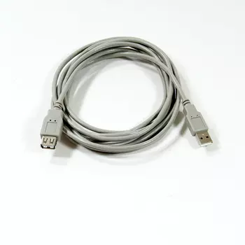 Кабель USB 2.0(AM)-USB 2.0(AF), AOpen, 3m, серый (ACU202G-3M)
