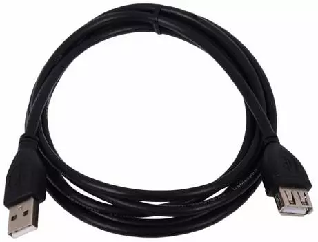 Кабель-удлинитель USB(Am)-USB(Af), 3 м, черный, Bion (BXP-CCP-USB2-AMAF-030)