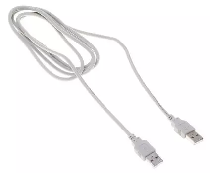 Кабель USB(Am)-USB(Am), 1.8 м, серый, Buro (BHP RET USB_AM18)