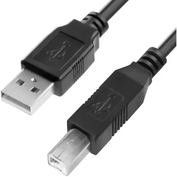 Кабель USB 2.0(Am)-USB 2.0(Bm), 1м, черный 4PH (4PH-R90014)