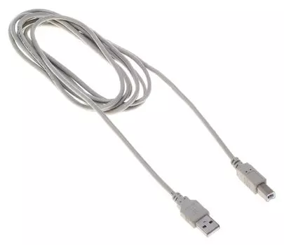 Кабель USB(Am)-USB(Bm), 3 м, серый, Buro (BHP RET USB_BM30)