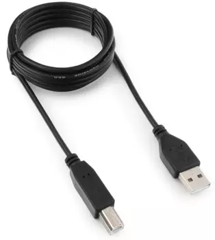 Кабель USB 2.0 (Am)-USB 2.0 (Bm), 1.8 м, черный, Гарнизон (GCC-USB2-AMBM-1.8M)