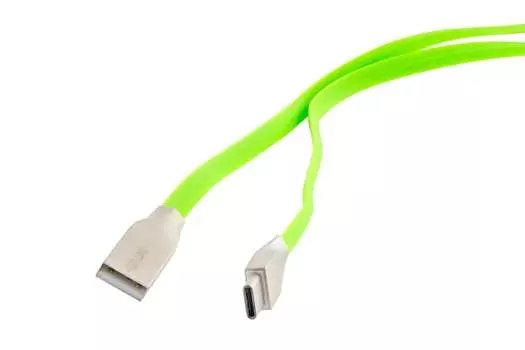 Кабель USB 2.0(Am)-USB 2.0 Type-C(m), 1м, зеленый Red Line