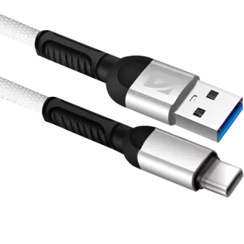 Кабель USB-USB Type-C, 2.4A 1 м, белый Defender F167 (87103WHI)