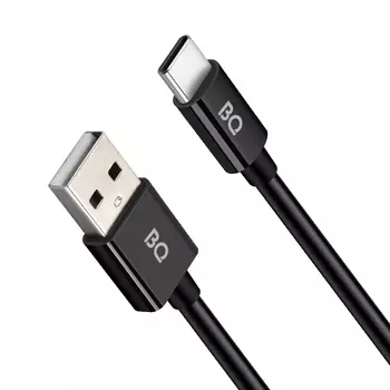 Кабель USB 2.0(Am)-USB 2.0 Type-C(m), 2A, 1.2м, черный BQ CС02