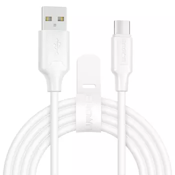 Кабель USB 2.0(Am)-USB 2.0 Type-C(m), 2A, 2м, белый Crown (CMCU-3018C)